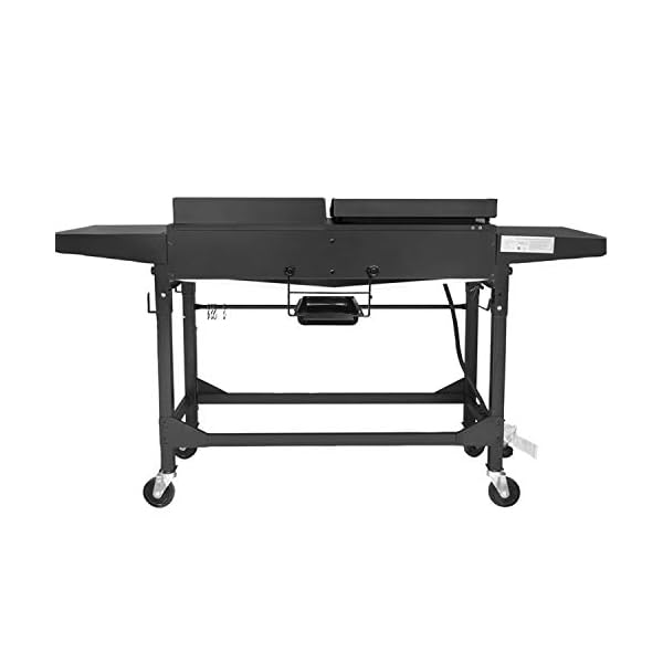 Royal-Gourmet-GD401-Portable-Propane-Gas-Grill-and-Griddle-Combo4-BurnerGriddle-Flat-Top-Folding-LegsVersatile-Outdoor-Camping-Stove-with-Side-Table