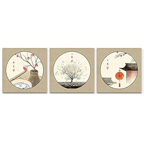 3 Panel Chinese Style Painting Wall Bedroom Living...