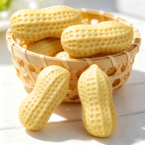 Peanut Squishy, Banana Squishy, 2026 New Slow Rising Stress Relief, Realistic Shaped Squeezes Balls, Adult Office Soft Cute Fruit Anxiety Relief Dough Decompression Gift (2pc)