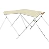 TMS-3-BOW-Bimini-Top-Frame-Boat-Cover-6L-x-46H-x-67-72W-Beige-With-Zipper-Boot-and-Mounting-Hardware