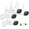 Wireless Security Camera System, ANRAN 4 Channel Mini NVR with 4Pcs 3MP Outdoor Indoor Wifi Surveillance Cameras, One…