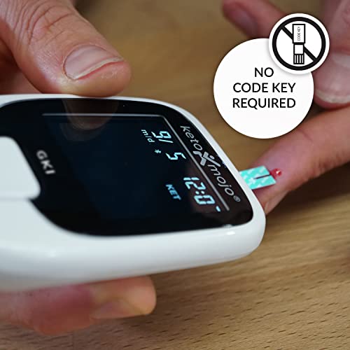 KETOMOJO Test Strip Combo Pack for Use ONLY with The New GK+ Meter 60 Blood Glucose + 60