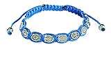 Blue Miraculous Cord Wrapped Bracelet.
