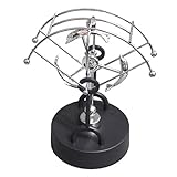 Geocero Physics Mechanics Science Toys - Fan Shaped Kinetic Art Asteroid, Newton's Cradle, Perpetual Motion, Balance Balls Desk Toy Home Decoration, Home Office Desk Decoration (Perpetual Motion)