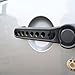 ICARS Black Door Handle Inserts Front Rear Aluminum Grab Handle Cover Trim for 2007-2017 Jeep Wrangler JK & Unlimited Accessories 4 Door- 5 Pcs