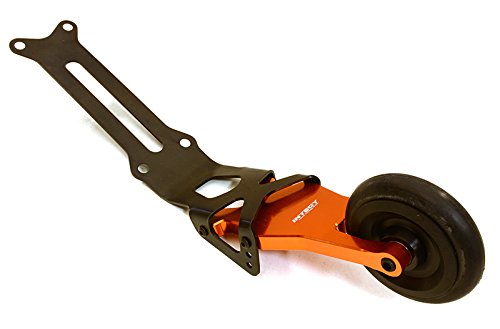 Integy Hobby RC Model C27054ORANGE Billet Machined Wheelie Bar Kit for Traxxas X-Maxx 4X4