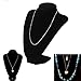 ifavor123 Black Velvet Necklace Display 3D Jewelry Bust Stand (1)