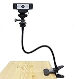 Desk Mount Webcam, Webcam Flexible Mount Clamp Gooseneck Stand for for Logitech Webcam Brio 4K, C925e,C922x,C922,C930e,C930,C920,C615-15 inches