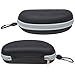 Splaqua Waterproof Sunglasses and Eyeglasses Case - Durable, Hard EVA Zippered Glasses Holder with Back Pack Clip - Grey