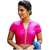 Women's Party Wear Readymade Bollywood Designer Indian Style Padded Blouse for Saree Crop Top Choli Pink