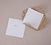 WISHMADE Gold Laser Cut Wedding Invitations Card Envelopes Kit with Hollow Flora Square Lace Pocket for Marriage Engagement Baby Shower Birthday Party (50)