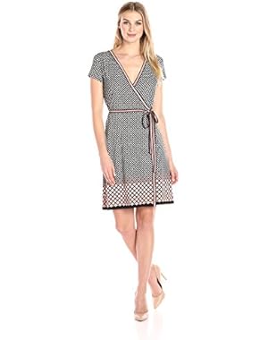 Women's Short Sleeve Wrap Dress