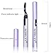 SCOBUTY Heated Eyelash Curler, Electric, Portable, Purple, Plastic, Silicone, Stainless Steel, Quick Heating, Long Lasting