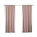 Best Home Fashion Premium Blackout Curtain Panels - Solid Thermal Insulated Window Treatment Blackout for Bedroom - Back Tab & Rod Pocket – Dustypink - 52