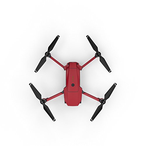Solid State Red Decal for Drone DJI Mavic Pro Kit - Includes Drone Skin, Controller Skin and 3 Battery Skins