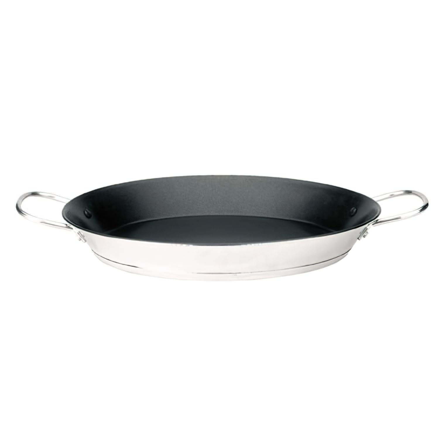 IBILI Bistrot Paella Pan, 40 cm, Stainless Steel, Non-Stick, 9 Servings, Suitable for Induction Hobs