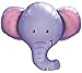 Combined Brands Elephant Party Balloons Huge 39 inch Tall Great Baby Shower Welcome Home to Nursery Decorations