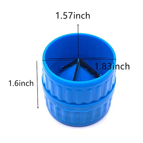 YMDZ Rohrentgrater Innen und Au ßen Universal Rohrreibahle Rohrschneider, für 5mm-38mm Kunststoffkörper, BCT-208 Blau – Bild 3