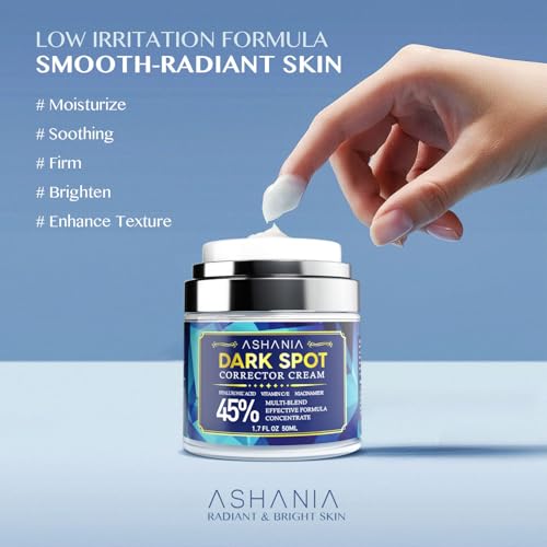 Ashania Dark Spot Corrector Serum for Face & Body – Niacinamide & Vitamin C Brightening for Hyperpigmentation, Melasma, Sun Spots, Age Spots & Uneven Skin Tone, Fast-Absorbing (1.7 Fl Oz)