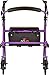 NOVA Journey Steel Rollator Walker, Purple