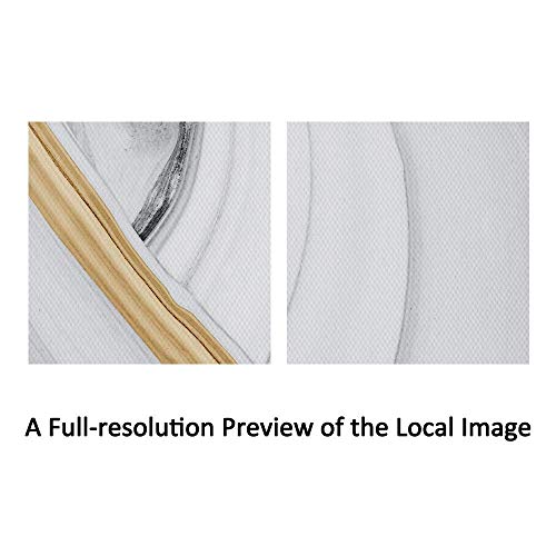 SUMGAR Abstract Wall Art Bedroom Modern Pictures Gold Framed Paintings