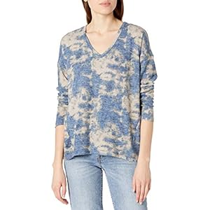 Lucky Brand Long Sleeve V-Neck Hacci Top Dames Overhemd