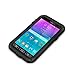 Love Mei Shockproof Water Resistant Dust/Dirt/Snow Proof Aluminum Metal Gorilla Glass Heavy Duty Protection Case Cover for Samsung Galaxy Note 4 IV N9100 Black
