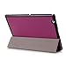 Sony Xperia Z4 Tablet Case, Pasonomi Ultra-Slim and Ultra-light PU Leather Folio Case Stand Cover With Smart Cover Auto Wake / Sleep Feature for Sony Xperia Z4 Tablet-PC 10.1 inch (Slim Series Purple)