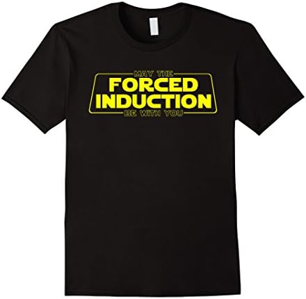 Men's May The Forced Induction Be With You Medium Black