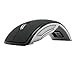 2.4GHz Wireless Foldable Folding Arc Optical Mouse USB for Laptop Black