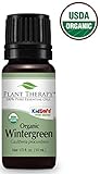 Plant Therapy USDA Certified Organic Wintergreen Essential Oil. 100% Pure, Undiluted, Therapeutic Grade. 10 ml (1/3 oz).