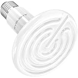 BYB 100W 110V Ceramic Infrared Heat Emitter Brooder Coop Pet Infrared Lamp Bulb, White