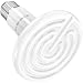 BYB 100W 110V Ceramic Infrared Heat Emitter Brooder Coop Pet Infrared Lamp Bulb, White