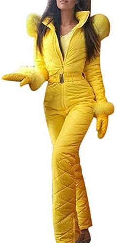 Huaheng Women Winter Warm Snowsuit Outdoor Sports Pants Ski Suit Waterproof Jumpsuit New