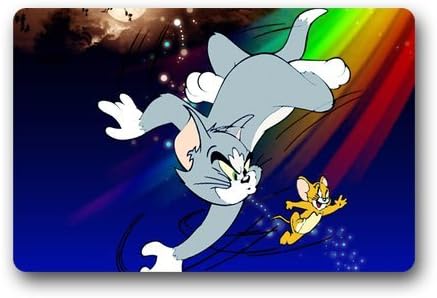 Lovely Cartoon Figures Tom and Jerry Custom Machine-Washable Non-Slip Doormat (23.6X15.7)