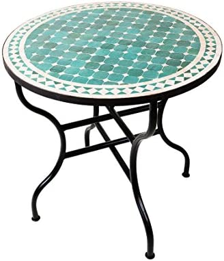 Originale Tavolo A Mosaico Marocchino Orientale Mediterraneo