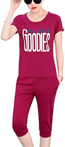 Chicside Women's Solid color Set head Mid Rise Ventilation Tracksuits Amaranth US 2