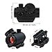 Feyachi Red Dot Sight, Micro Red Dot Gun Sight 4 MOA Rifle Scope with 1 inch Riser Block Mount, 1x22mm, Black
