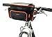 Ibera Bike Handlebar Bag - Clip-On Bikes Bag with Transparent Lid for Maps - with Shoulder Strap, Rain Cover & Reflective Trim - Water-Resistant Bike Accessories - Fits 22.2–31.8 mm Handlebars