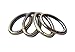 Bobeey 4pcs 37x19mm Spring Oval Rings,Brussed Brass Oval Carabiner Snap Clip Trigger Spring Keyring Buckle,Oval Ring for Bags,Purses BBC8 (Brussed Brass) …