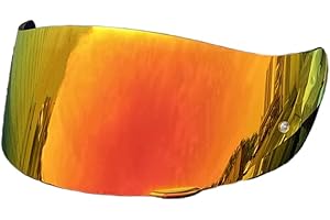 BSTOP K1 Face Shield Uv-protected For AGV K1, K1S, K3SV, K5, K5S Helmet Shield Visor Windshield (-Revo Deep Red-day use only)