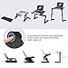 SLYPNOS Adjustable Laptop Stand Folding Portable Standing Desk Ventilated Aluminum Laptop Riser Tablet Holder Notebook Tray with 2 Edge Stoppers for Desk Bed Couch Sofa Floor, Blackthumb 3