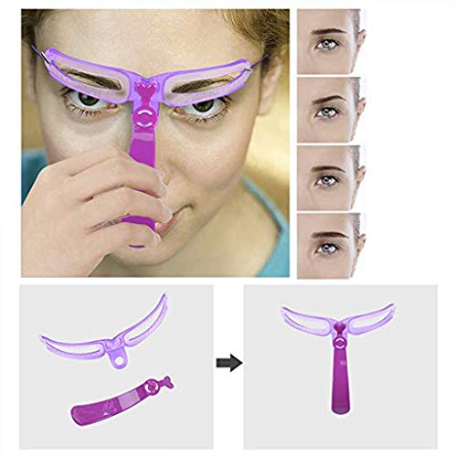 8 in 1 Eyebrow Shaping Stencil Kit, 8 Styles Eyebrow Stencil Eyebrow Template, Grooming Eyebrow Shaping Kit, Washable Reusable Eyebrow Shaping Template, Got Perfect Eye Brow in an Instant (8pc) - Thumbnail 3