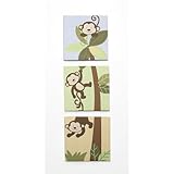 Babies R Us By Design Monkey 3-Piece Wall Art