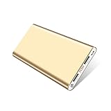 Polanfo 20000M Power Bank 12000mAh External Battery for Smartphone & Tablets(Gold)