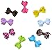 HipGirl Boutique Girls Mini Bow Tie, Mini Pinwheel Alligator Hair Bow Clips, Barrettes (9pc 2.5