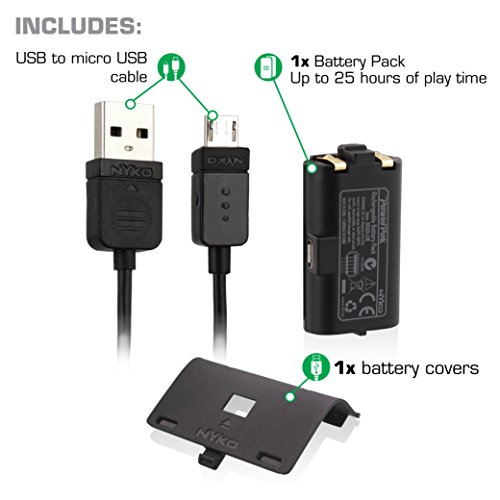 Nyko Power Kit Rechargeable Battery and Replacement Cover with Micro
