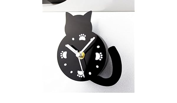 Moda Creativo Lindo Gatito Reloj De Nevera Dibujos Animados ...