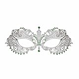 WINK KANGAROO Women's Laser Cut Metal Venetian Masquerade Crown Mask