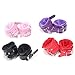 AoMoon Soft Comfortable PU Leather Handcuffs Wrist Adjustable (Purple)